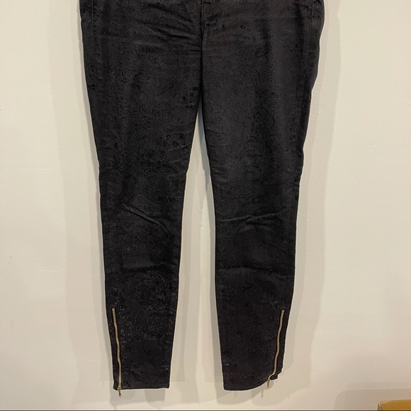 7 For All Mankind - Jeans/Pants - SZ 27 - Black with Paisley detail - Picture 4 of 9